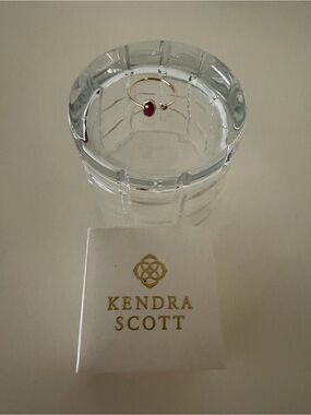 Kendra Scott 14K Pink Tourmaline Stone.